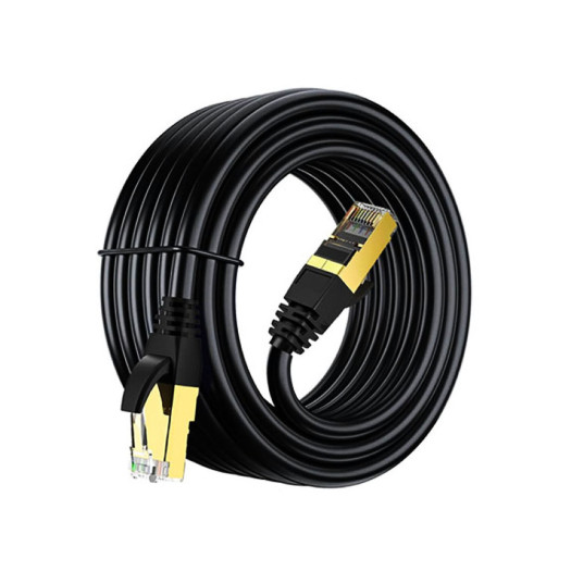 Cat 8 Ethernet Cable 30m, High Speed Heavy Duty Cat8 Network LAN Patch Cord, 40Gbps 2000Mhz SFTP RJ45 Flat Internet Cable Shielded in Wall, Indoor&Outdoor for Modem/Router/Gaming/PC - 30m